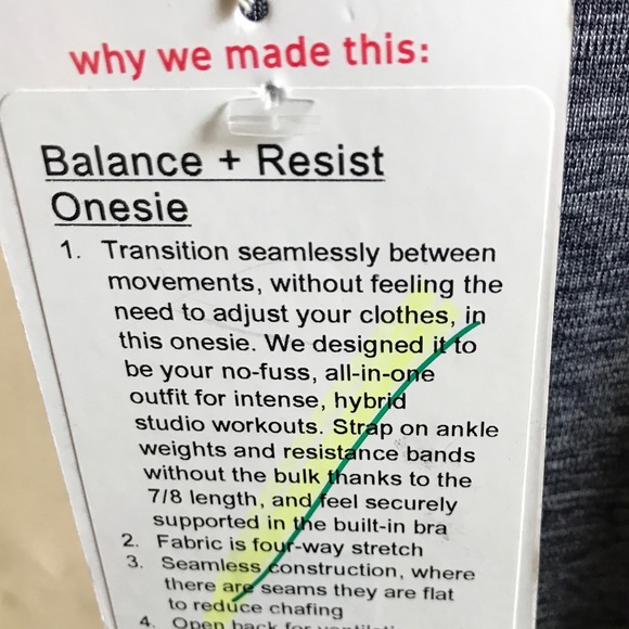 NWT LULULEMON BALANCE & RESIST ONESIE MIDNIGHT - Picture 5 of 7